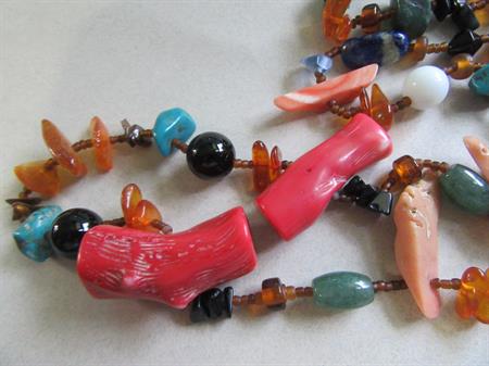 FetishArtisan  Necklace Genuine Coral Gemstones 