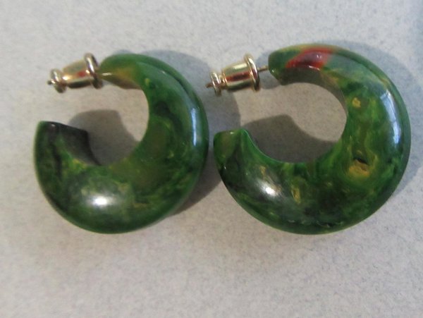 Vintage Bakelite Pierced Earrings Vintage Jewelry