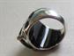 Sterling Silver and Onyx Polka Dot Ring Size 7 1/4 Fine Jewelry 10.7 Grams 925