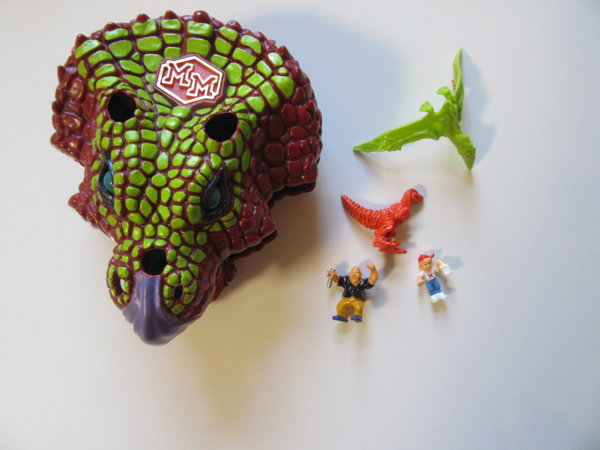 Mighty Max Blows Up the Dino Lab Mutasaurus Mighty Professor Zygote Raptor Petrodactyl Triceratops Bluebird Toys 1993 Doom Zone Play Set 100% COMPLETE