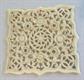 Intricate Carved Bone Square Panel Pendant Jewelry Making Destash Necklace Parts Boho