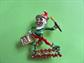 Vintage Elf Pin Santa's Helper Articulated Artist Christmas Holiday Signed BJ Vintage Costume Jewelry Pixie Sprite Elves