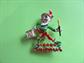 Vintage Elf Pin Santa's Helper Articulated Artist Christmas Holiday Signed BJ Vintage Costume Jewelry Pixie Sprite Elves