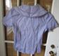 Early 1960's Purple Cotton Blouse With Tag Unworn Old Stock Women's Vintage Clothing