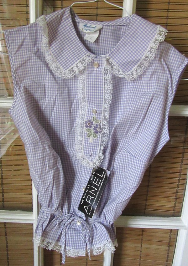 Ladies Vintage Purple Blouse Never Worn 