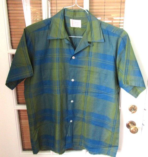Men's Vintage Plaid Sports Shirt Penny's Towncraft