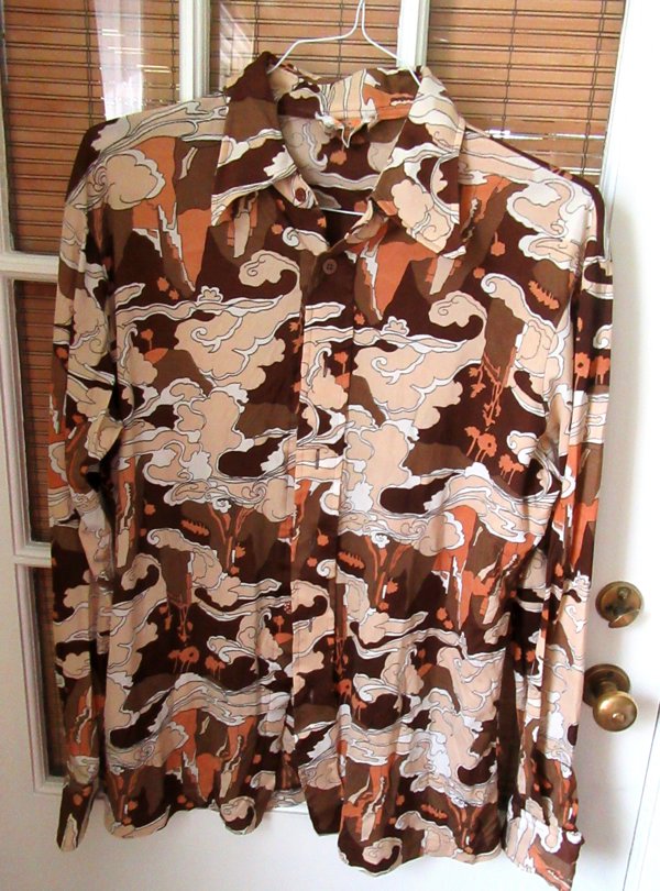 1970's Men's Disco Shirt Vintage Clothing '70's Costume