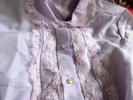 1960's Purple Blouse Never Worn Ladies Vintage Clothing