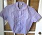 Early 1960's Semi Sheer Cropped Purple Blouse Ladies Vintage Clothing Summer Shirts