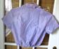 Early 1960's Semi Sheer Cropped Purple Blouse Ladies Vintage Clothing Summer Shirts