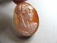 Vintage Carved Shell Cameo Pin With Bail Silver ? 