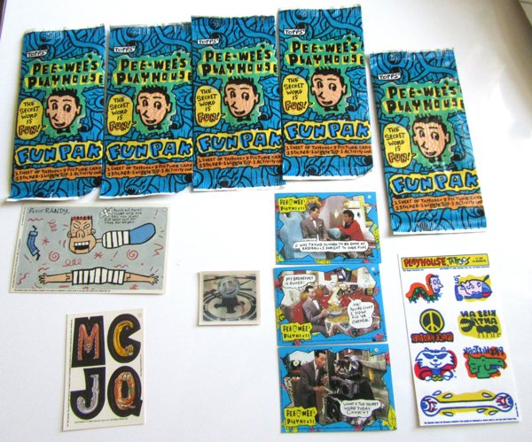 Vintage Pee Wees Playhouse Topps Card Pack Lot Sealed TV Memorabilia 