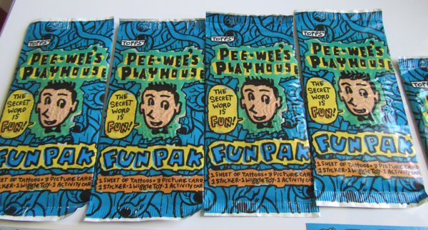 Vintage Pee Wees Playhouse Topps Card Pack Lot Sealed TV Memorabilia 