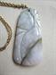 Vintage 14kt Caved Jade Pendant Necklace Fine Jewelry