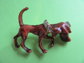 Vintage Dog Pin Lot  Articulated JJ Jonette Cowboy Scatter Pins Costume Jewelry