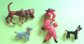 Vintage Dog Pin Lot  Articulated JJ Jonette Cowboy Scatter Pins Costume Jewelry