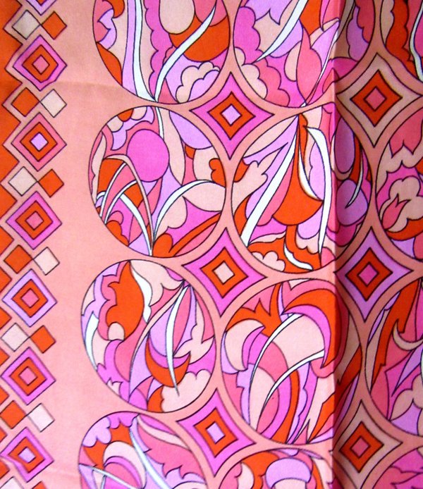 Mod 1960's Silk Scarf Women's Vintage Accessories