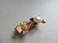 Anthropomorphic Pin Google Eyes Wacky Pelican in Hat and Bow Tie Google Figural Vintage Costume Jewelry