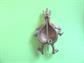 Anthropomorphic Smiling Onion Pin Vintage Figural Costume Jewelry Veggie