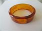 Vintage Iced Tea Bakelite Bangle Bracelet Costume Jewelry Fall Wardrobe