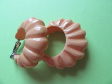 Bakelite Earrings Butterscotch Vintage Jewelry
