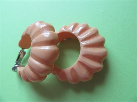 Bakelite Earrings Butterscotch Vintage Jewelry
