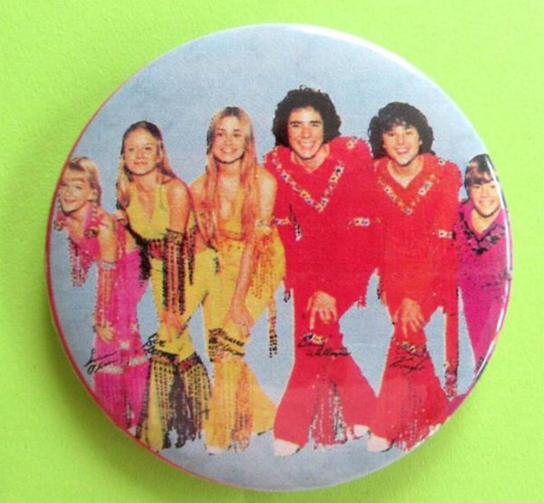 1990's Brady Bunch Pinback Button TV Nostalgia Retro Party
