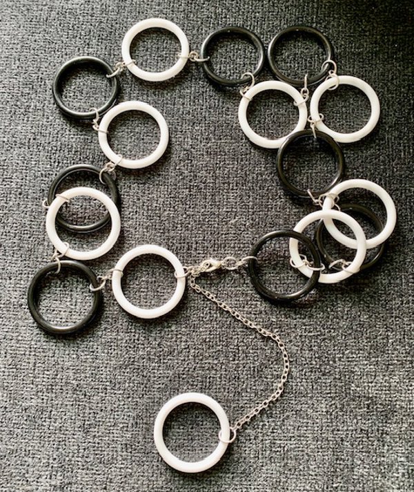 Retro Mod Style Ring Chain Belt 