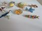 Vintage Figural Pin Lot Critters Fish Parrot Dachshund  Bug Lizard Lions Costume Jewelry Lot