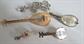 Vintage String Instrument Pin Junk Lot Destash Costume Jewelry Banjo Mandolin Violin Musical Figural