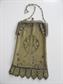 1920's Art Deco Whiting and Davis Mesh Purse Gatsby Party Accessories