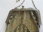 1920's Art Deco Whiting and Davis Mesh Purse Gatsby Party Accessories