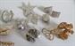 Rhinestone Pin Jewelry Lot Dragonfly Bug Star Earrings Vintage Costume Jewelry