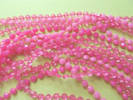 1960's Mod Long Pink Necklace Vintage Jewelry 