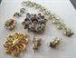 Vintage Costume Jewelry Junk Rhinestone Lot Destash Repurpose Jewelry Making