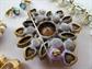 Vintage Costume Jewelry Junk Rhinestone Lot Destash Repurpose Jewelry Making