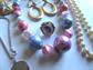 Vintage Jewelry Lot 1950s and Up Necklace Bracelet Earrings Bracelet 