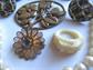 Vintage Jewelry Lot Pins Bone Ring 1950's Clip Earrings Glass Faux Pearls Oz Ruby Slippers Brooch