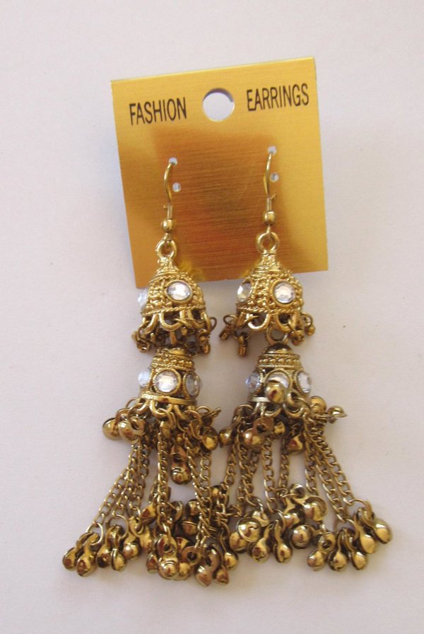 Vintage Bells Earrings  Belly Dance Accessories 
