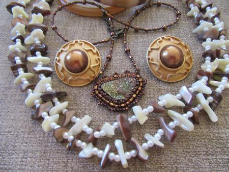 Vintage Jewelry Lot  Bangles Earrings Necklaces