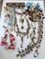 Junk Jewelry Lot Destash Crafting Repurpose Harvest Rhinestone Glass Beads 