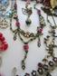 Junk Jewelry Lot Destash Crafting Repurpose Harvest Rhinestone Glass Beads 