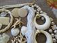 Vintage Costume Jewelry Lot Mother of Pearl Necklace Earrings Bracelet Beach Cruise Wear Destash