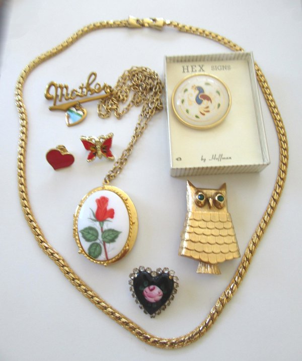 Vintage Signed Jewelry Lot Avon Monet Chain Necklaces