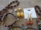 Vintage And Up Costume Jewelry Lot Earrings Necklaces Genuine Stone and Cork Bracelet