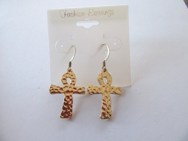 Vintage Ankh Peace Earrings Never Worn