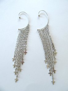 Crosses Ear Wrap Earrings Religious Unworn Christian 
