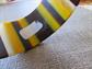 Striped Lucite Bangle Bracelet Costume Jewelry Fall Colors