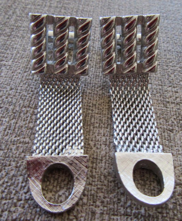 Vintage 1970's  Wrap Cufflinks Mens Jewelry 