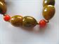 Vintage Multi Colored Bakelite Choker Necklace and Screw Earrings Costume Jewelry